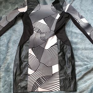 CATO SIZE 10 FLATTERING BLACK ILLUSION DRESS